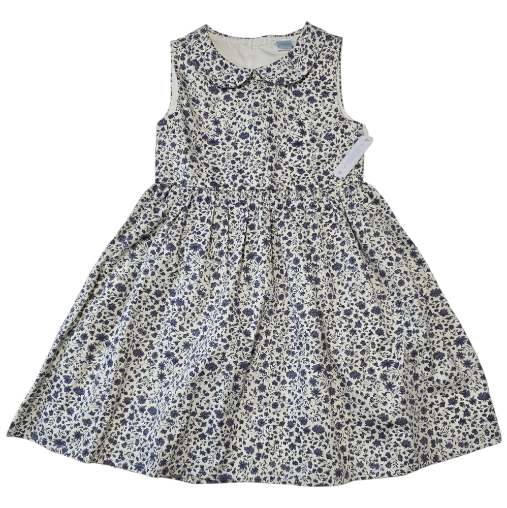 Edgehill Collection Blue and White Floral Dress